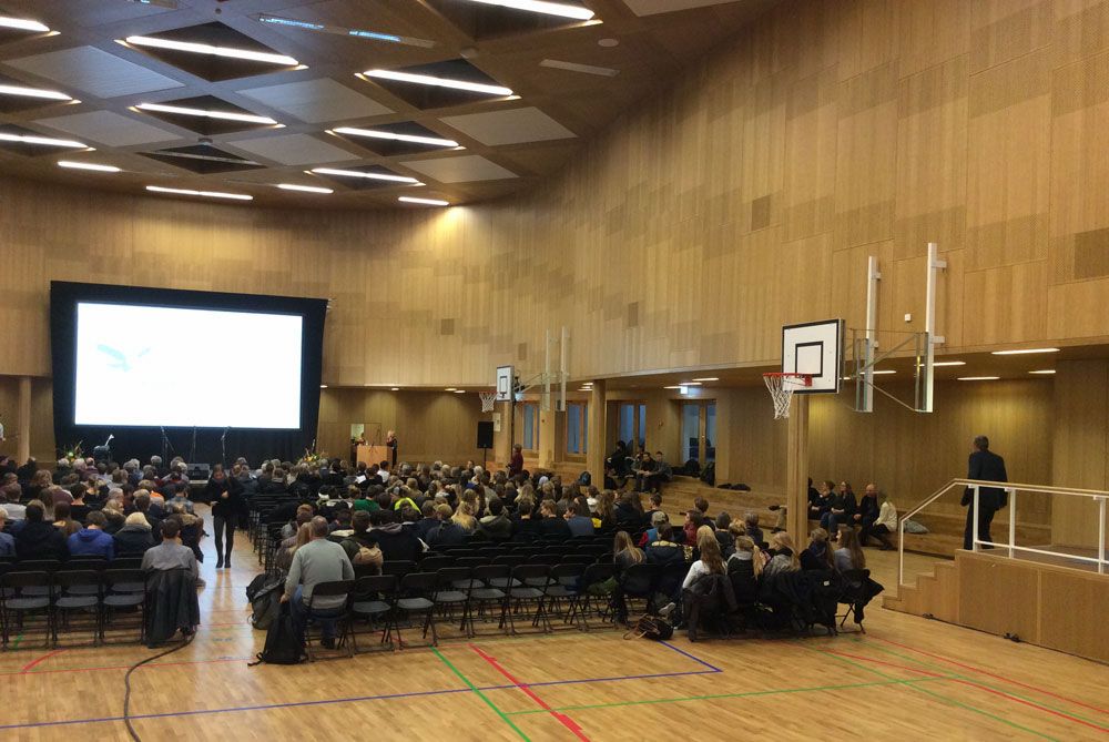 Indvielse af den nye multihal på Falkonergårdens gymnasium